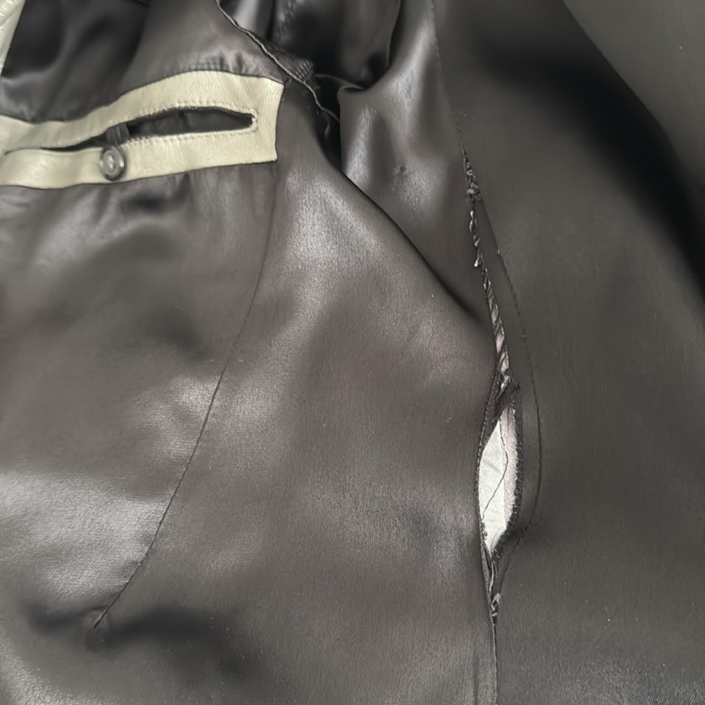 SCULLY Leather‎ Jacket Mens Size 42 Gray Vintage Pockets Western Rodeo Date - Picture 5 of 5